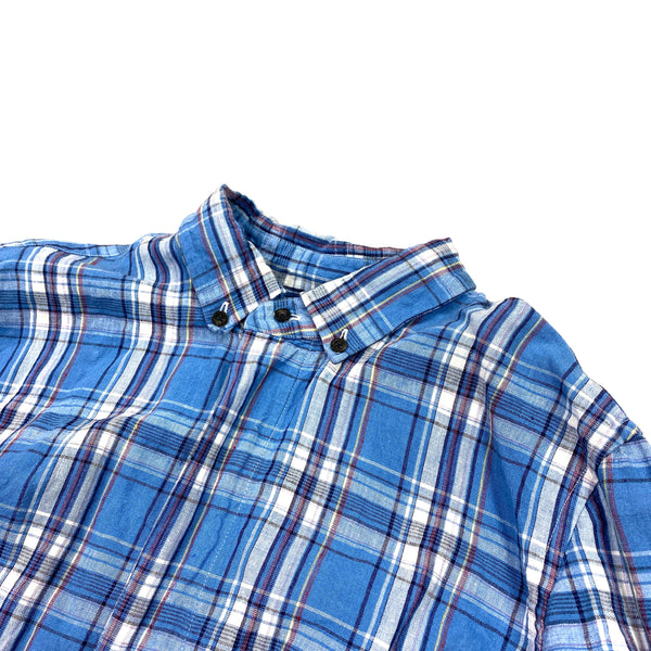 CP Company Lino Flax Flannel Checked Shirt
