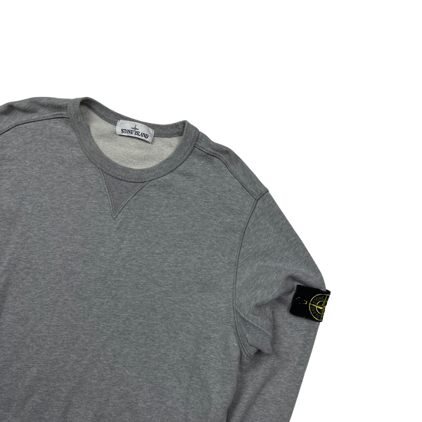 Stone Island 2018 Grey Cotton Crewneck Sweatshirt - Medium