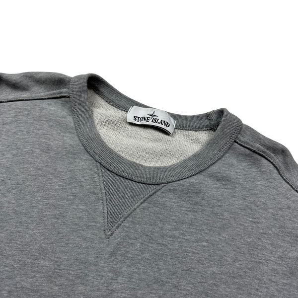 Stone Island 2018 Grey Cotton Crewneck Sweatshirt - Medium