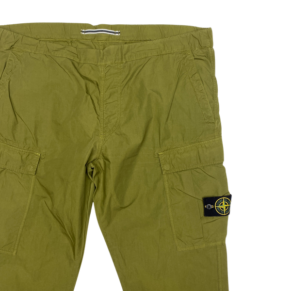 Stone Island Olive Green Tapered Cargo Trousers