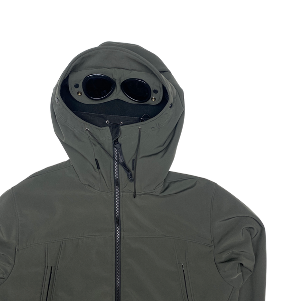 CP Company Grey Softshell Goggle Jacket