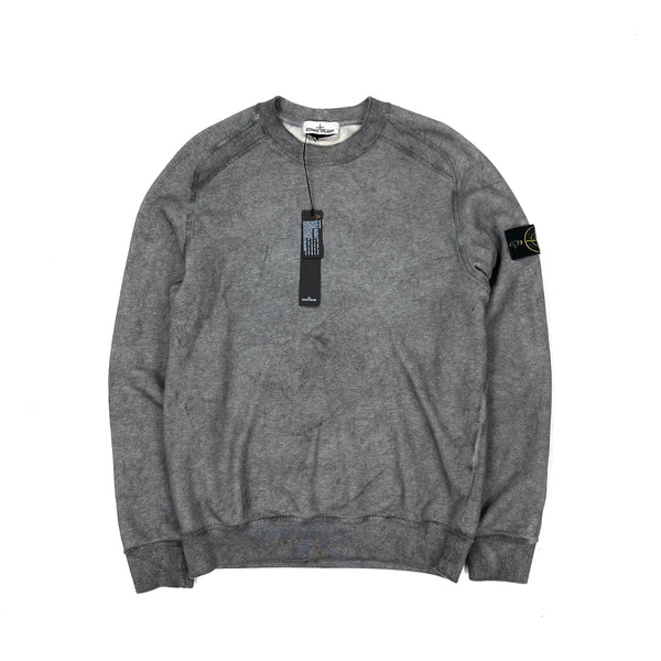 Stone Island Grey Dust Treatment Crewneck