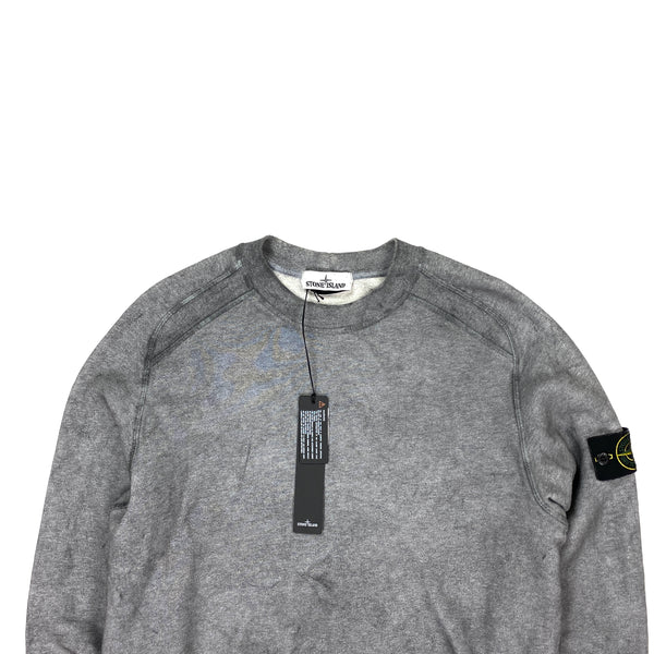 Stone Island Grey Dust Treatment Crewneck
