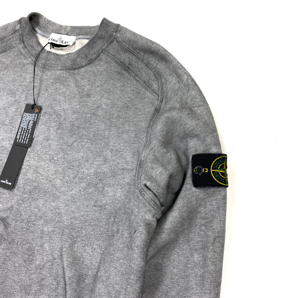 Stone Island Grey Dust Treatment Crewneck
