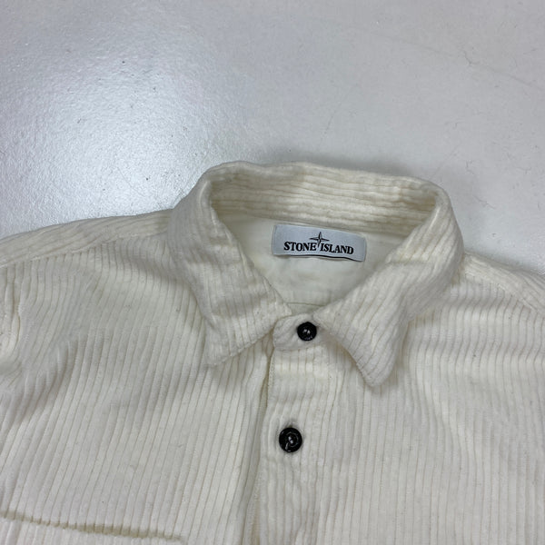Stone Island Cream Jumbo Cord Shirt