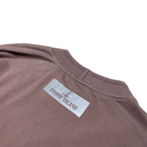 Stone Island 2018 Light Pink Reflective Sweatshirt