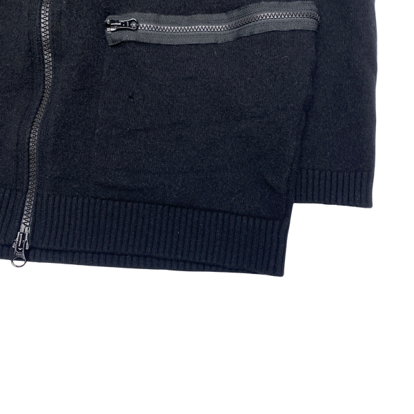 Stone Island 2017 Black Knit Wool Shadow Project Hoodie