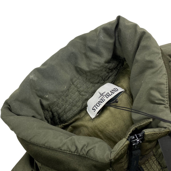 Stone Island Khaki Garment Dyed Crinkle Reps Puffer Jacket