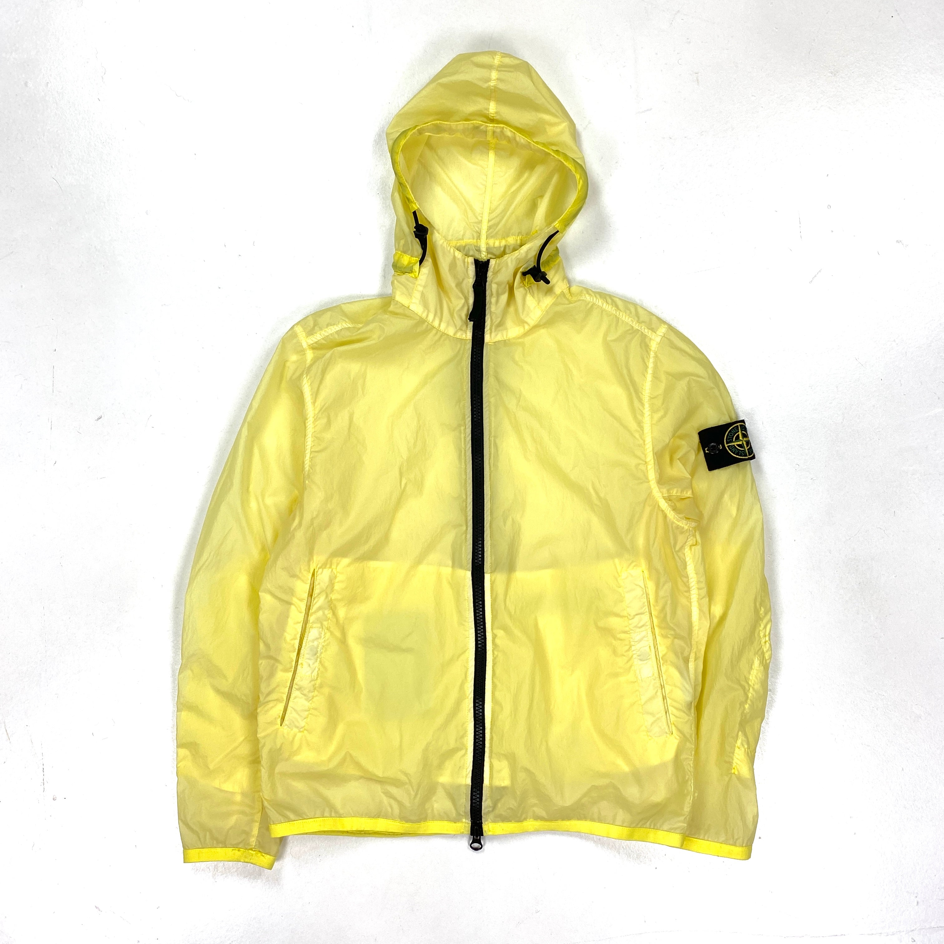 Stone Island Yellow Lamy Flock Hooded Jacket