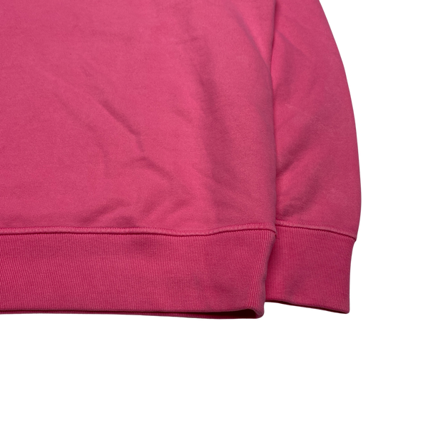Stone Island Marina Pink Cotton Pullover Hoodie