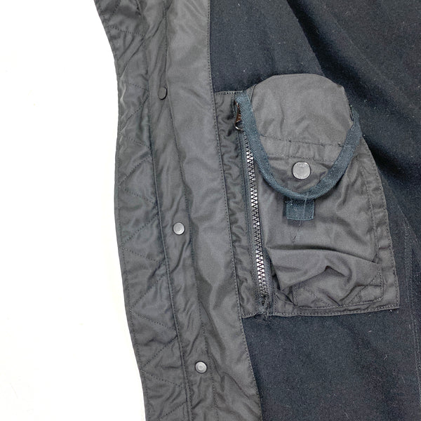 CP Company Ski Goggle Black Wool Lined Jacket