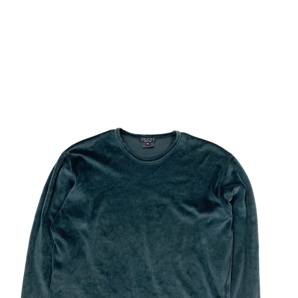 Gucci Vintage Velour Crewneck