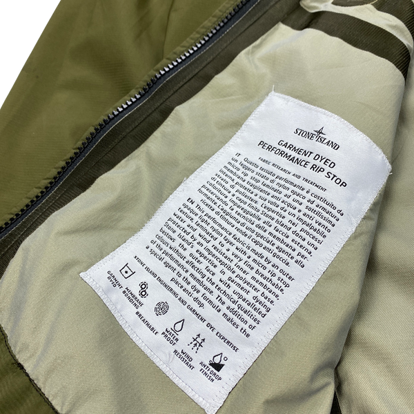 Stone Island Waterproof Green Performance Tela Rip Stop