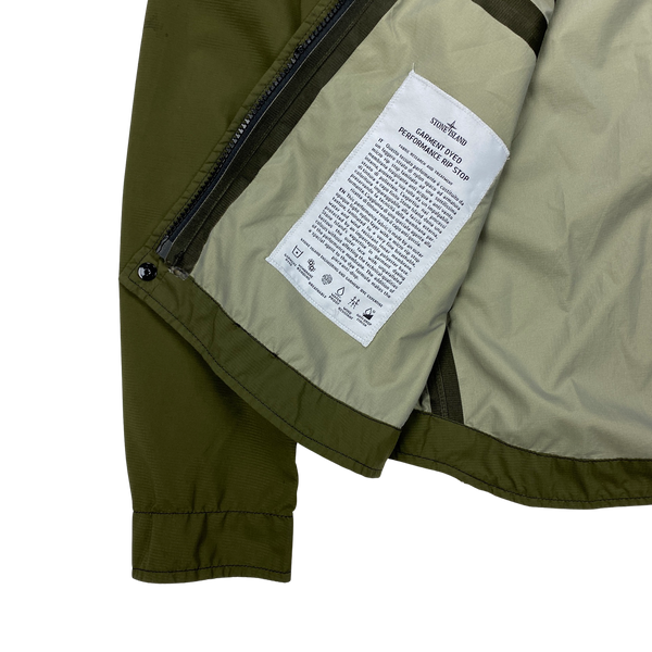 Stone Island Waterproof Green Performance Tela Rip Stop
