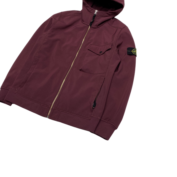 Stone Island 2017 Burgundy Soft Shell R Jacket