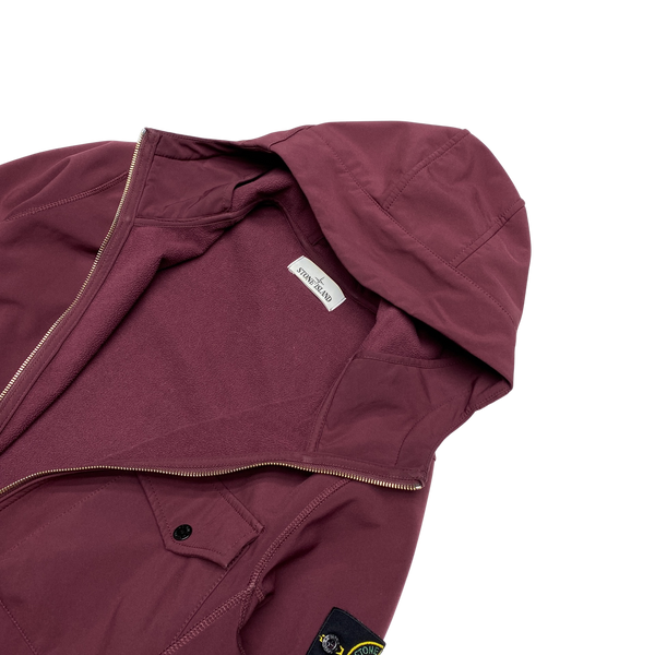 Stone Island 2017 Burgundy Soft Shell R Jacket