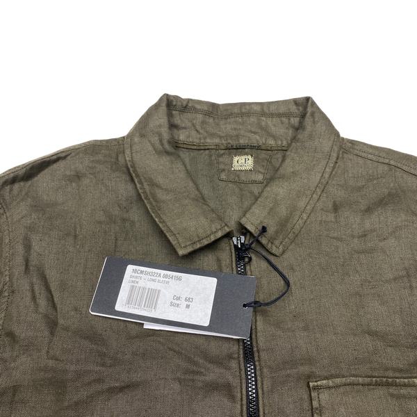 CP Company Khaki Linen Shirt