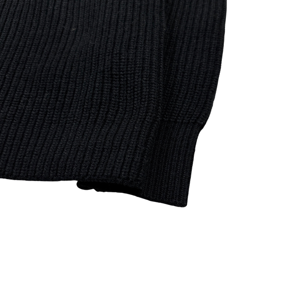 CP Company Black Metropolis Face Mask Hoodie - Small