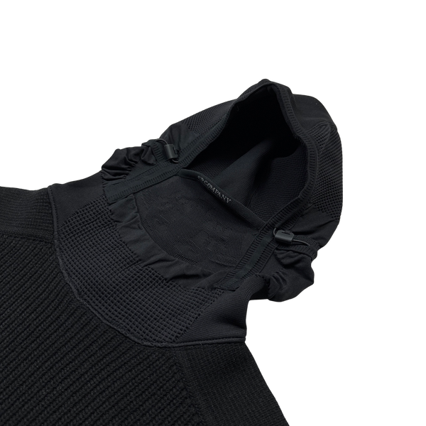 CP Company Black Metropolis Face Mask Hoodie - Small