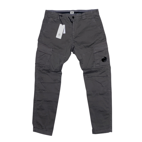 CP Company Grey Ergonomic Tapered Fit Cargo Trousers