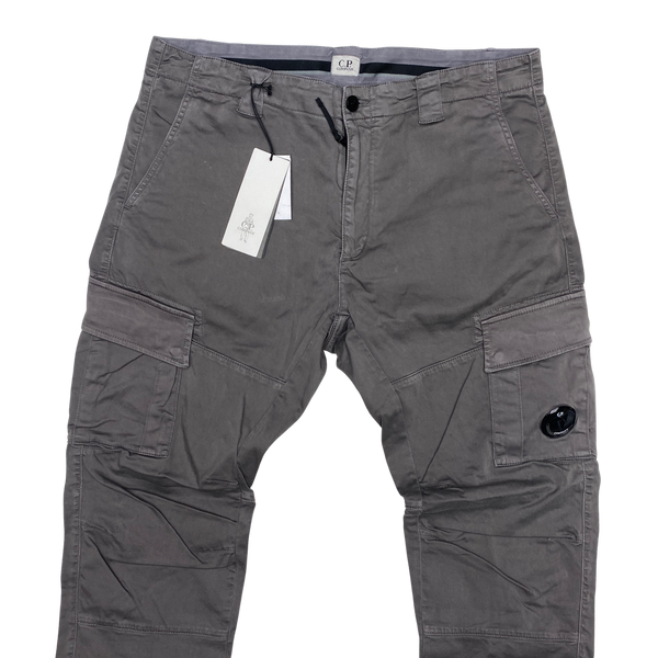 CP Company Grey Ergonomic Tapered Fit Cargo Trousers