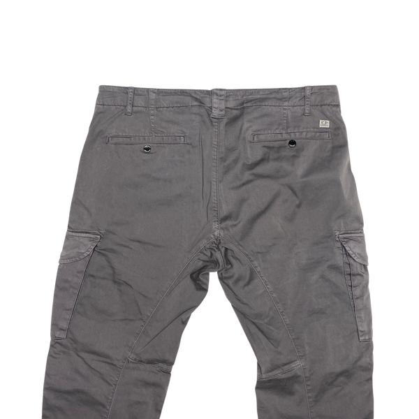 CP Company Grey Ergonomic Tapered Fit Cargo Trousers