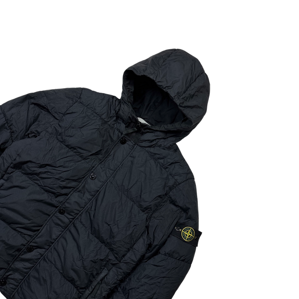 Stone Island 2015 Dark Navy Crinkle Reps Puffer Jacket - XL