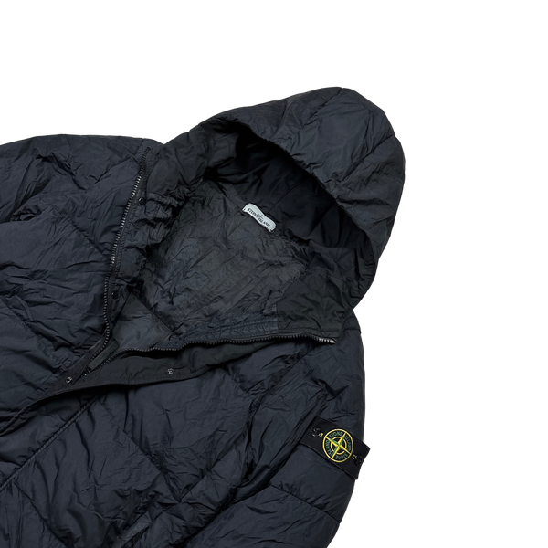 Stone Island 2015 Dark Navy Crinkle Reps Puffer Jacket - XL
