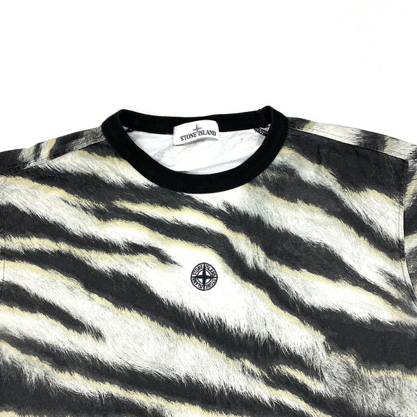 Stone Island White Tiger T Shirt Mat s Island