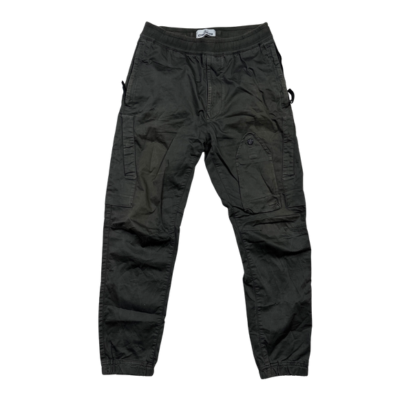 Stone Island Regular Fit Cotton Cargo Trousers - 30"