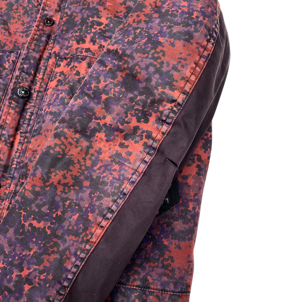 Stone Island 2013 Raso Gommato Red Camo Print OVD Jacket