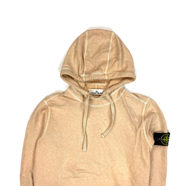 Stone Island 2018 Peach Cotton Pullover Hoodie