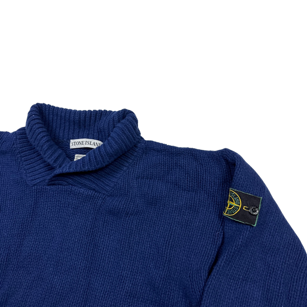 Stone Island Vintage 90's Pullover Roll Neck Knit - XXL