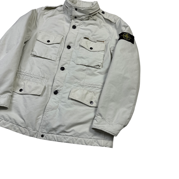 Stone Island 2013 White Quilted David TC Field Jacket