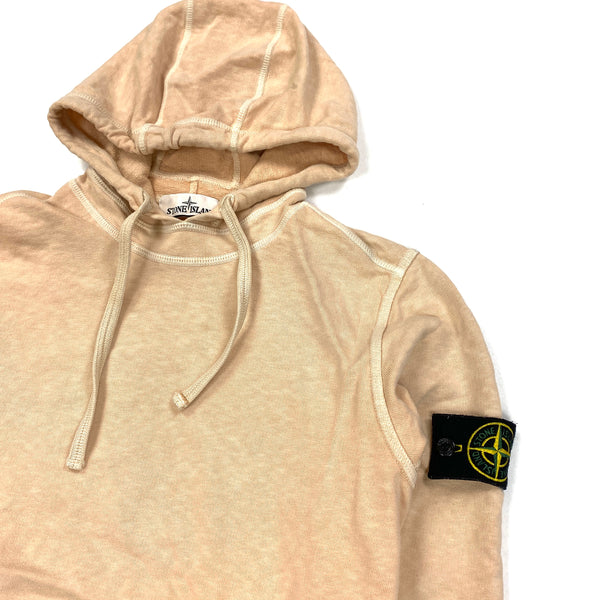 Stone Island 2018 Peach Cotton Pullover Hoodie