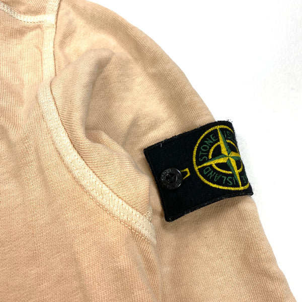 Stone Island 2018 Peach Cotton Pullover Hoodie