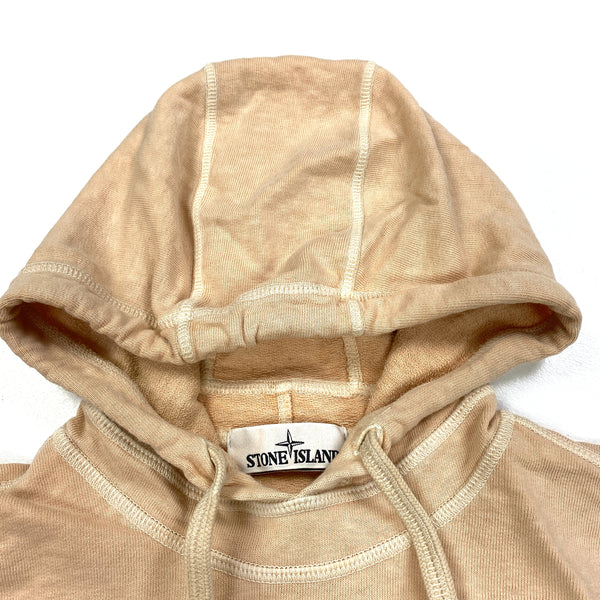 Stone Island 2018 Peach Cotton Pullover Hoodie