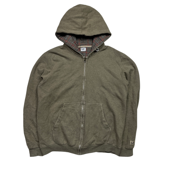 CP Company 2010 Olive Green Thick Cotton Hoodie - XL