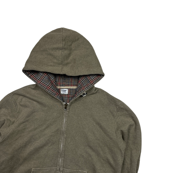 CP Company 2010 Olive Green Thick Cotton Hoodie - XL