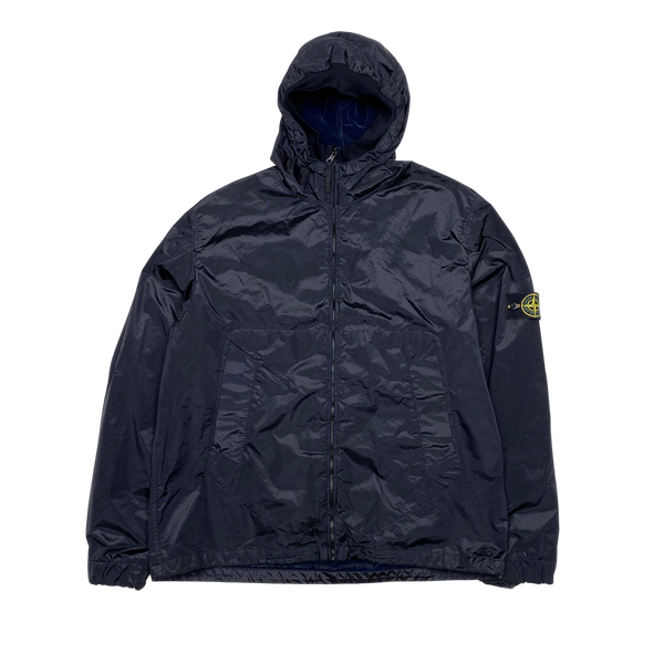 Stone Island 2005 Navy Velvet Lined Shimmer Jacket