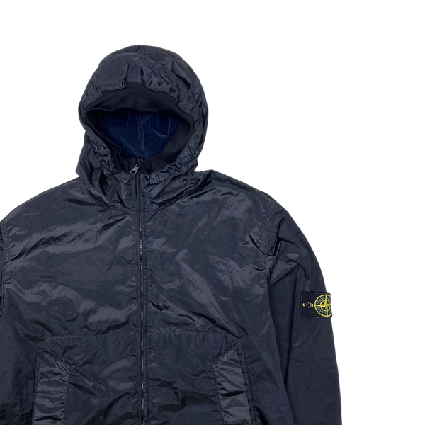Stone Island 2005 Navy Velvet Lined Shimmer Jacket