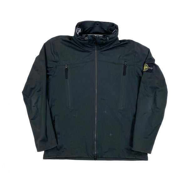 Stone Island Light Soft Shell Check Grid Jacket