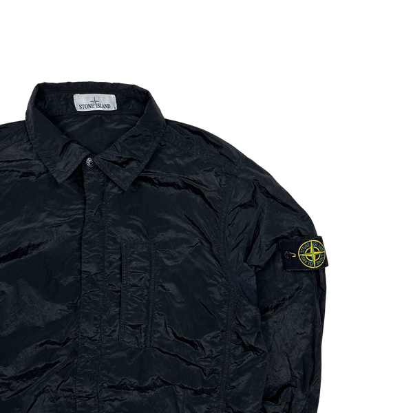 Stone Island 2018 Black Nylon Metal Overshirt - Large