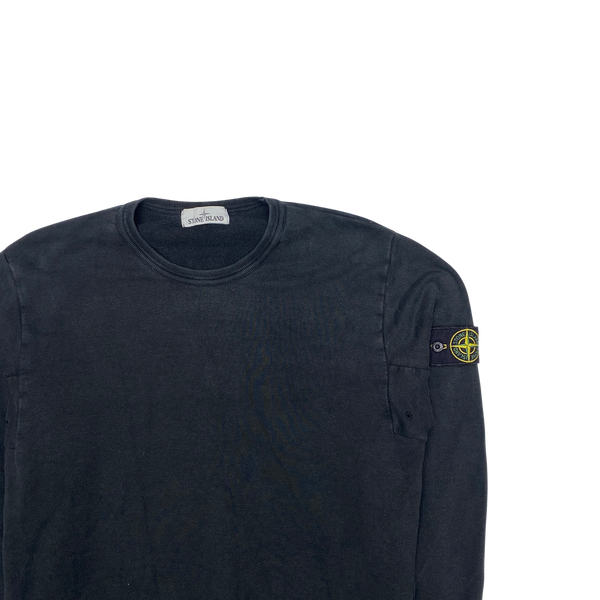 Stone Island 2016 Black Cotton Crewneck Jumper