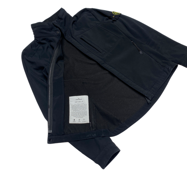 Stone Island 2016 Black Fleece Lined Soft Shell R Jacket