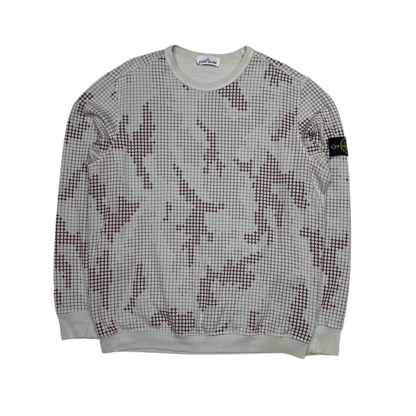 Stone island check grid camo discount