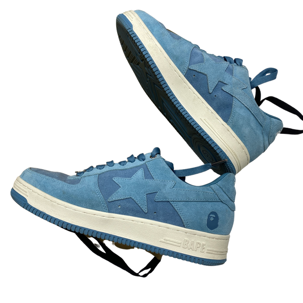 BAPE Baby Blue Bapesta Trainers UK 9