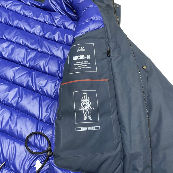Stone Island Navy Micro M Down Filled Parka Jacket