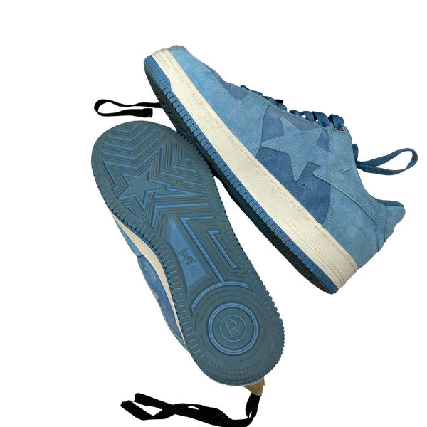 BAPE Baby Blue Bapesta Trainers UK 9