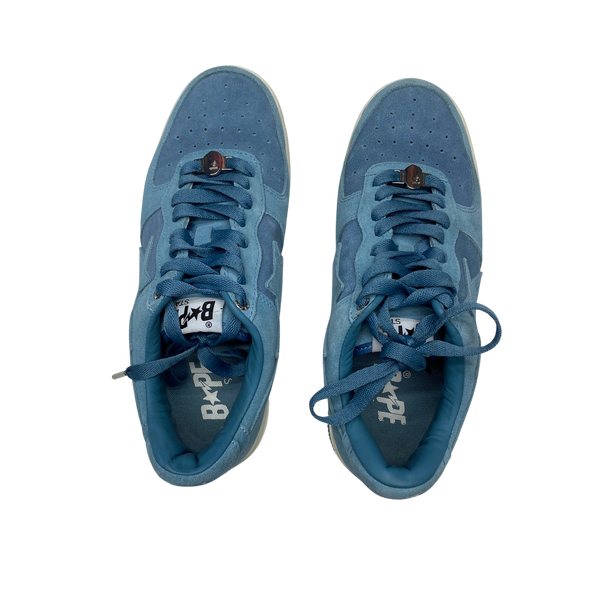 BAPE Baby Blue Bapesta Trainers UK 9